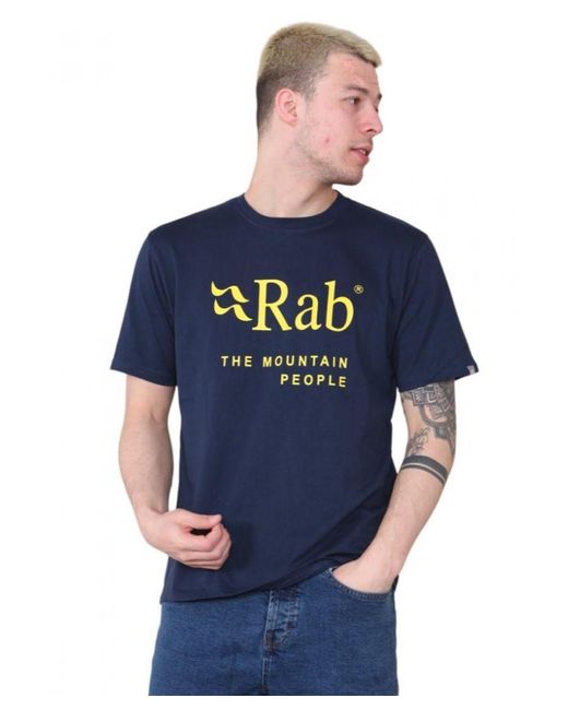 Rab Blue Stance Mountain T Shirt for men