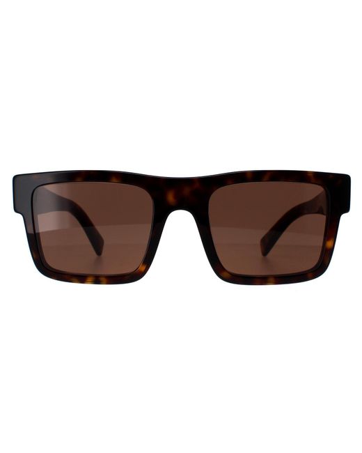 Prada Brown Rectangle Tortoise Dark Pr19Ws for men
