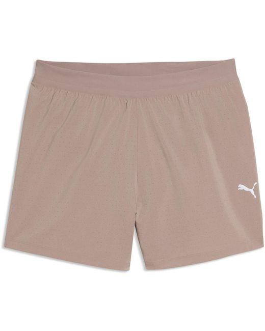 PUMA Brown Dreamrun 5In Drycell Performance Gym Shorts for men