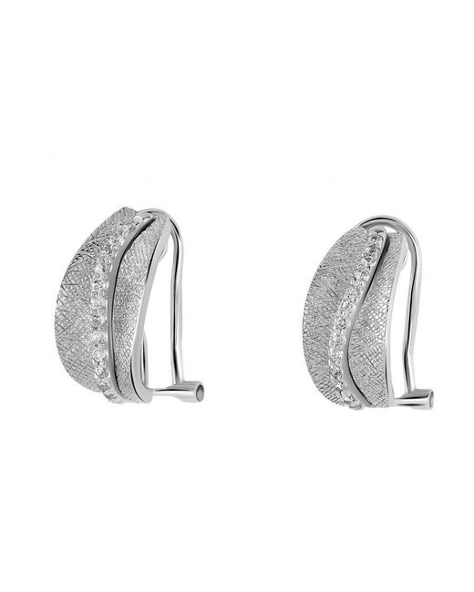 Orphelia Metallic 925 Sterling Drop Earrings