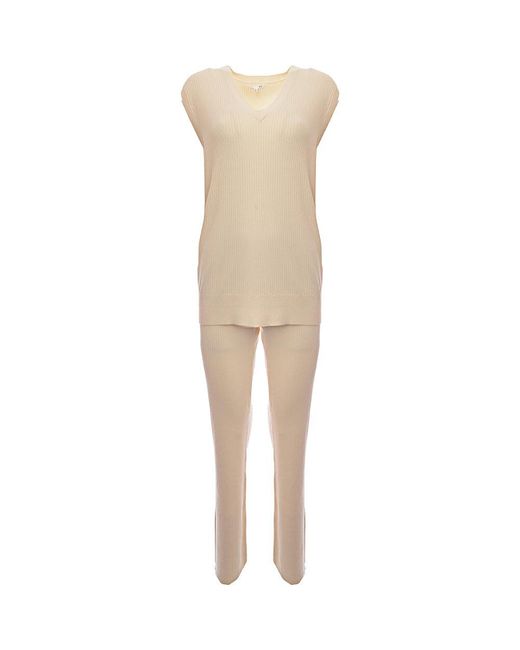 Skin Natural Pixie Sweater Vest/Pansy Pant Knit Set