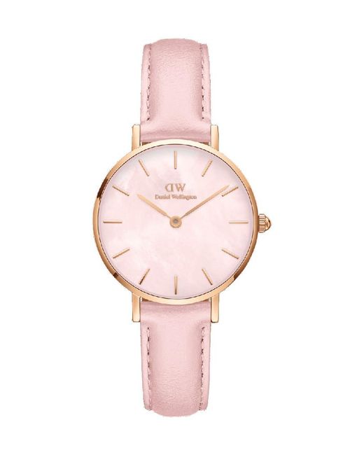 Daniel Wellington Pink Dw00100633 Ladies Petite Cherry Blossom Rose 28Mm Watch