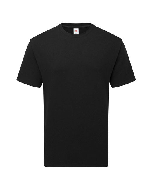 Fruit Of The Loom Black Adult Pure Cotton T-Shirt