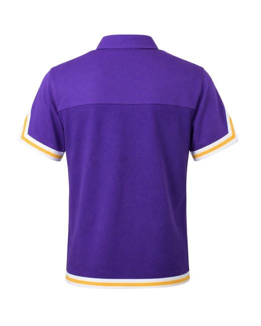Mitchell & Ness Purple Nba Los Angeles Lakers Warm Up Shooting Shirt for men