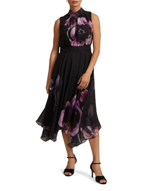【Phase Eight】英国発！ Lucinda ドット DRESS ブラック リボン Lucinda Spot Dress | Phase Eight UK |