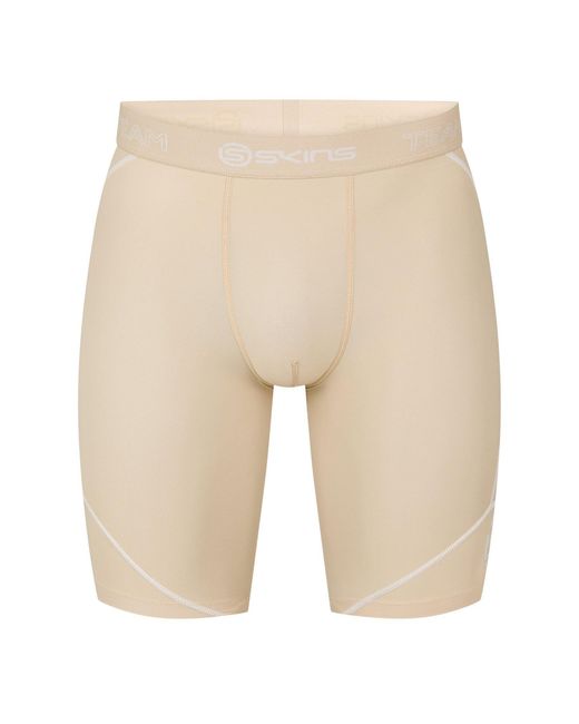Skins Natural Dynamic Team Compression Shorts (Neutral) for men