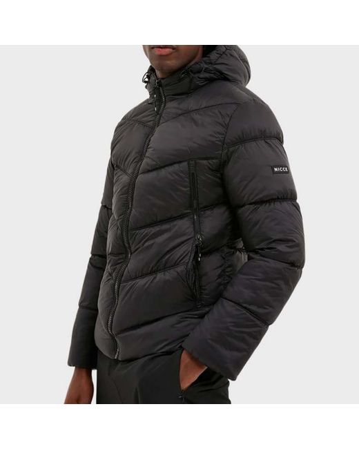 Nicce London Black Canyon Puffer Jacket for men