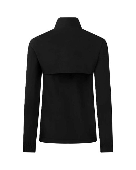 Castore Black Solid Patterned Zipped Pocket Track Jacket