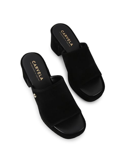 Carvela Kurt Geiger Black Suede Letizia Mule Mules