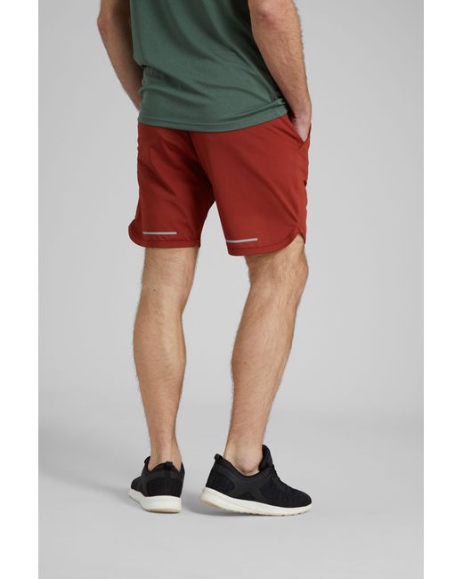 Mountain Warehouse Red 'Core' Running Shorts Reflective Moisture Wicking Bottoms for men