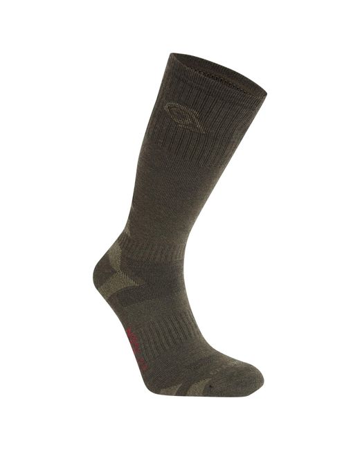 Craghoppers Gray Adult Wool Blend Insect Repellent Advent Socks (Woodland/Parka)