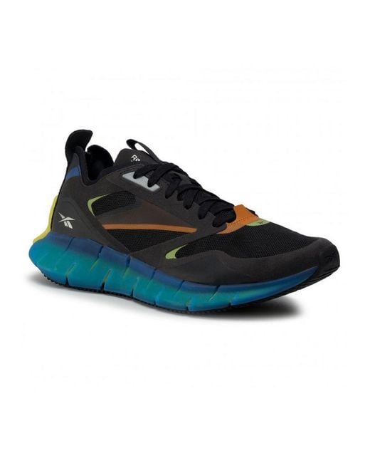 Reebok Blue Zig Kinetica Horizon Lace-Up Synthetic Trainers Fw5299 for men