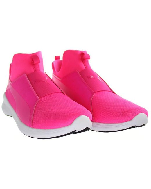 PUMA Pink Rebel Mid Trainers