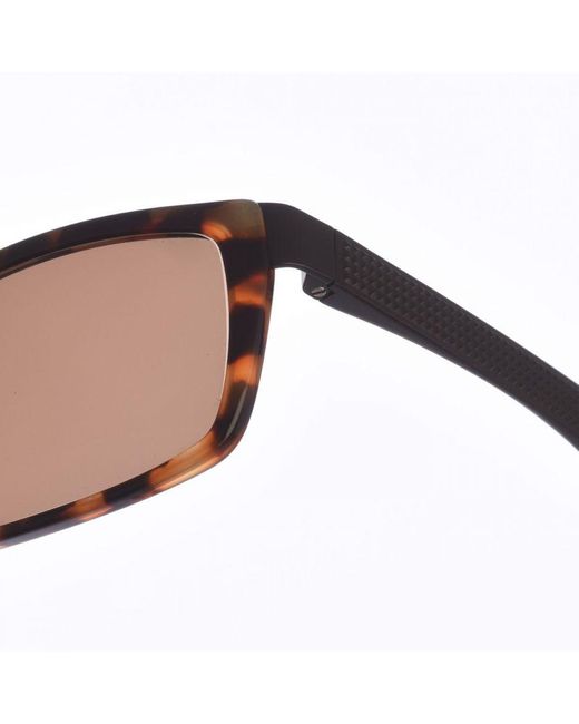 Zen Brown Rectangular Acetate And Metal Sunglasses Z433 for men