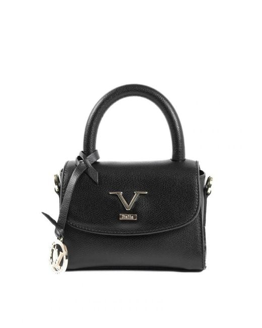 19v69 Italia Black Leather Mini Bag