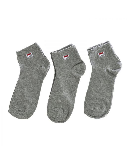 Fila Gray Pack-3 Ankle Socks F9303
