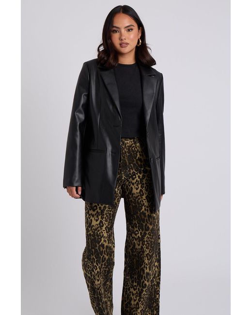 Urban Bliss Black Pu Blazer
