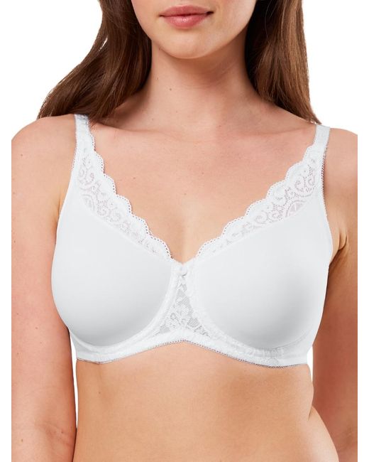 Triumph White Minimizer Moulded Cup Bra