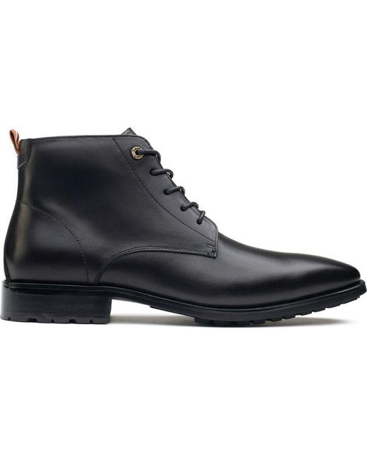 Simon Carter Blue Daisy Lace Up Boots for men
