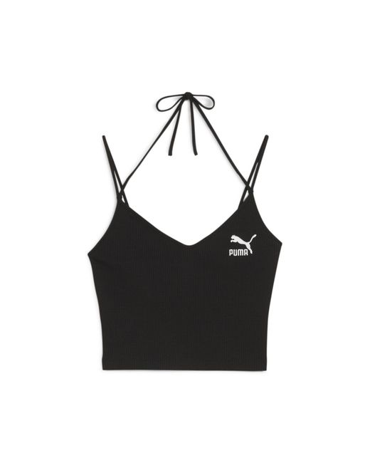 PUMA Black Classics Ribbed Crop Top