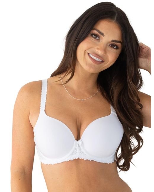 Pour Moi White 3837 Sofia Padded T Shirt Bra