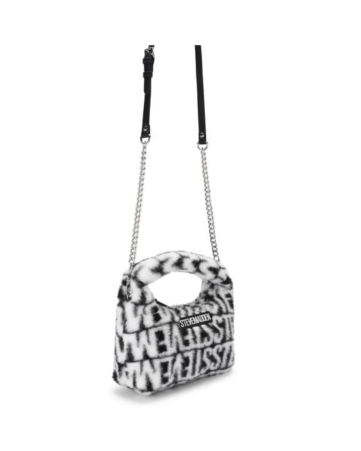 Steve Madden Black Fluffy Bag