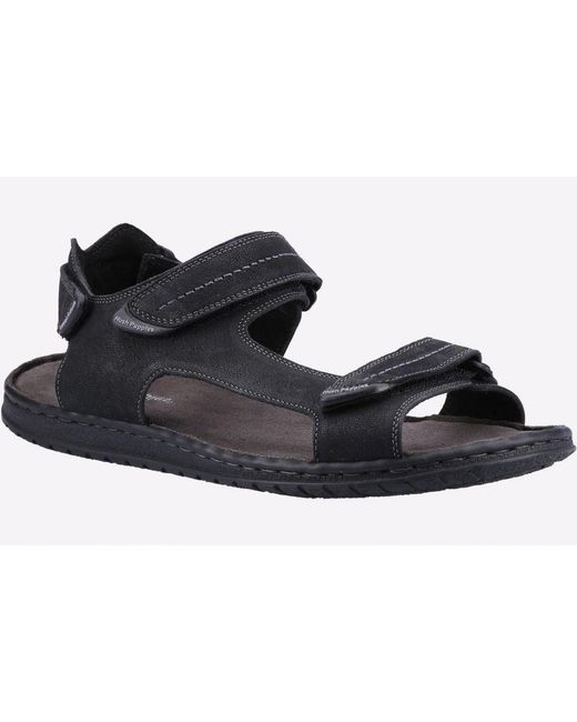Hush Puppies Black Neville Memory Foam Sandal for men
