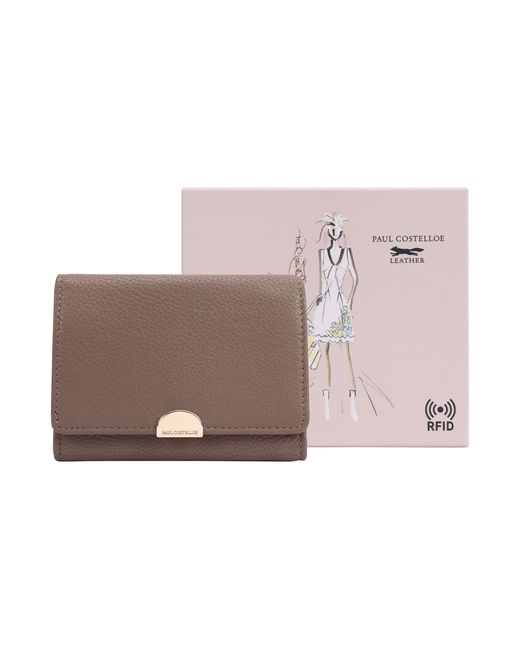 Paul Costelloe Pink Zeria Leather Purse