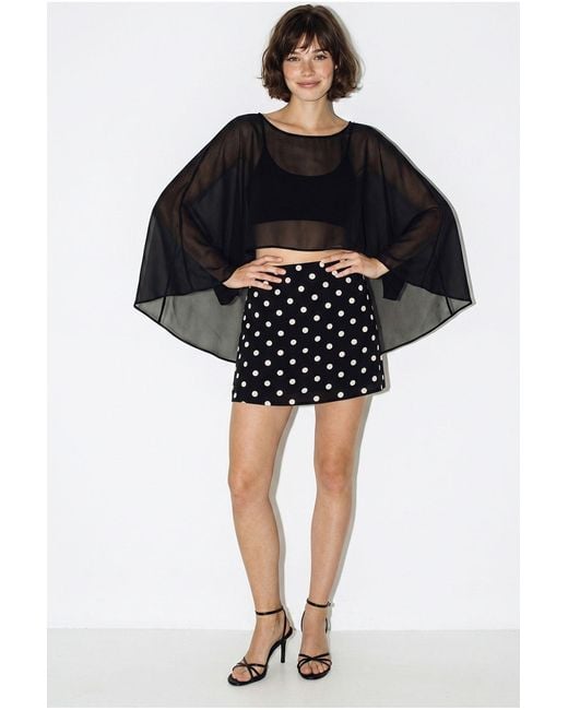 Bianco Lucci Black Elastane Blouse