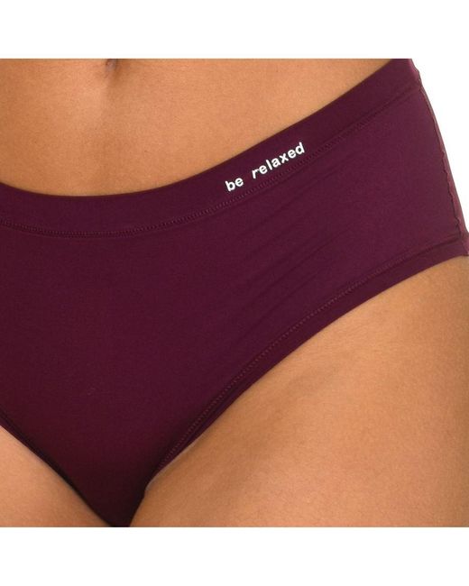 Dim Purple Pack-2 Elastic Fabric Culottes D06W7