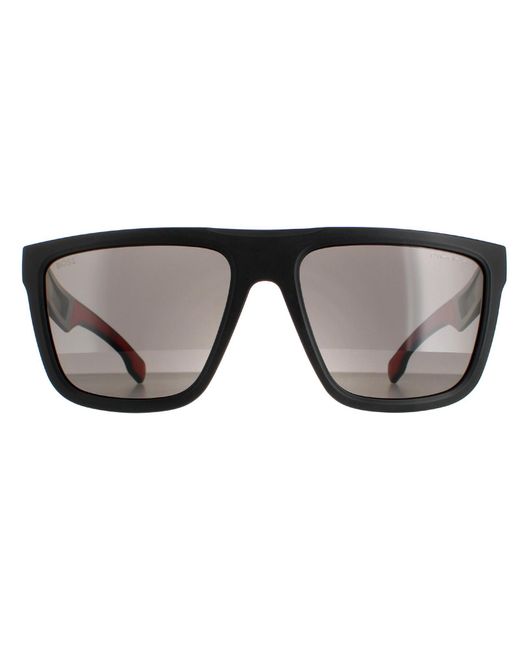 Boss Gray Square Matte Polarized 1451/S for men