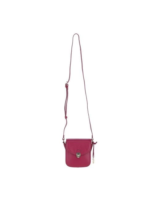 Ashwood Leather Pink Elegant Crossbody Bag With Twist Lock