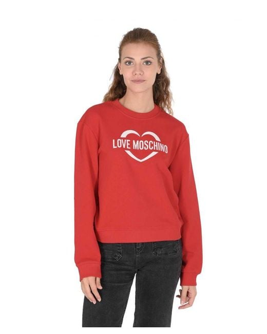Love Moschino Red Sweatshirt