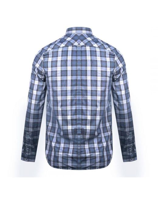 Fred Perry Blue Long Sleeve Shirt for men