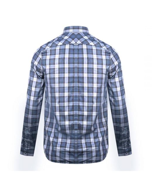 Fred Perry Blue Long Sleeve Shirt for men