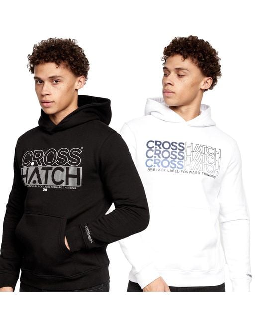 Crosshatch Black Englow Hoodle 2-Pack for men