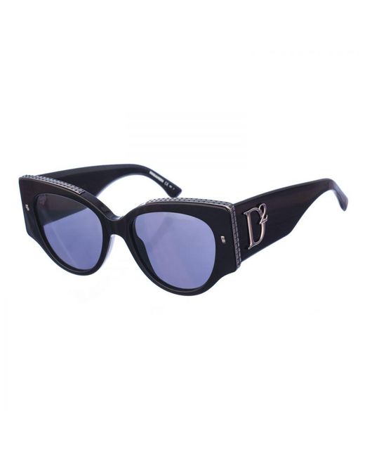DSquared² Blue Butterfly-Shaped Acetate Sunglasses D20032S for men