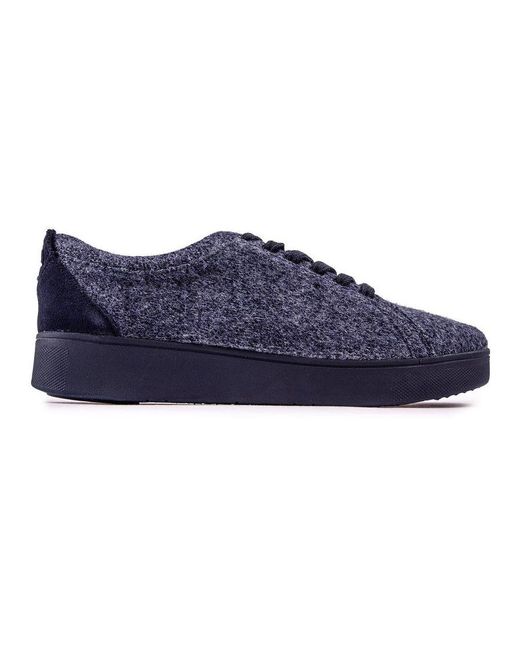 Fitflop Blue Rally Merino Wool Trainers