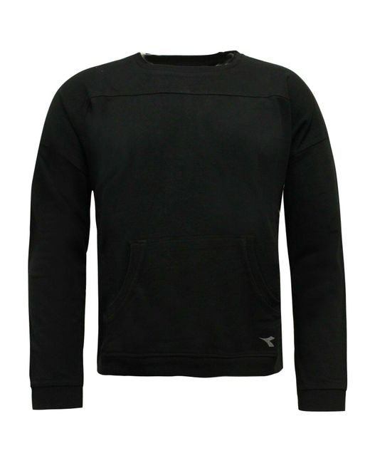 Diadora Black Sweater Textile
