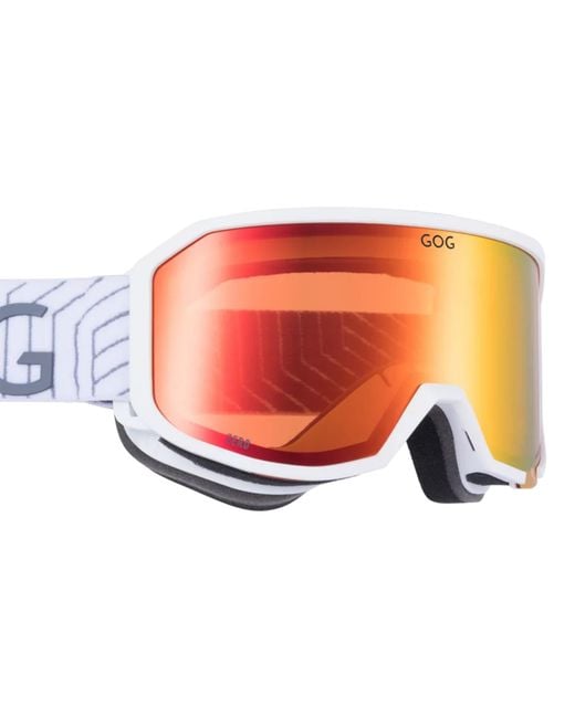G.O.D Eyewear Orange Zero Uv400 Ski Snowboard Goggles With Anti-Fog Hydrophobic Mirror Double Lens