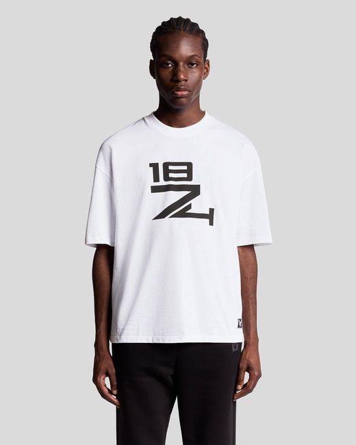 Lyle & Scott White Lounge Graphic T-Shirt for men