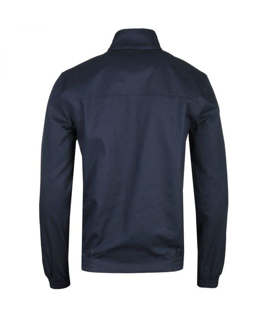 Lyle & Scott Blue Dark Harrington Jacket for men