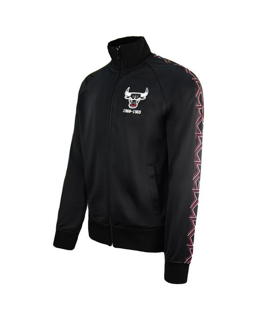 Mitchell & Ness Black Nba Chicago Bulls Track Jacket for men