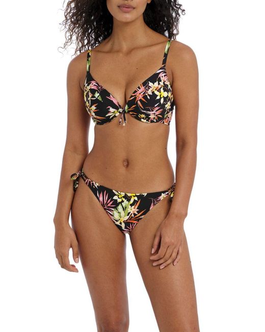 Freya Black Savanna Sunset Tie Side Bikini Brief