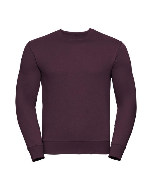 Russell Purple Set-In Sweatshirt for men