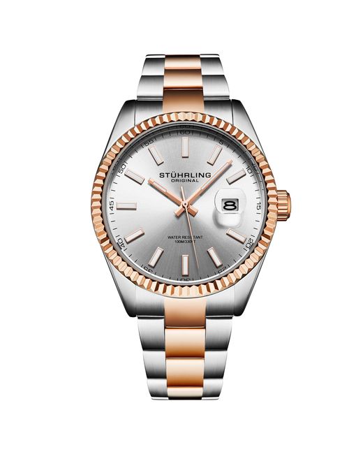 Stuhrling Metallic Vanguard 4069 Quartz 42Mm for men