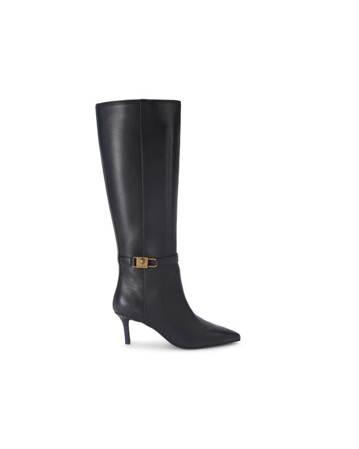 Kurt Geiger Black Leather Brixton Knee Boots