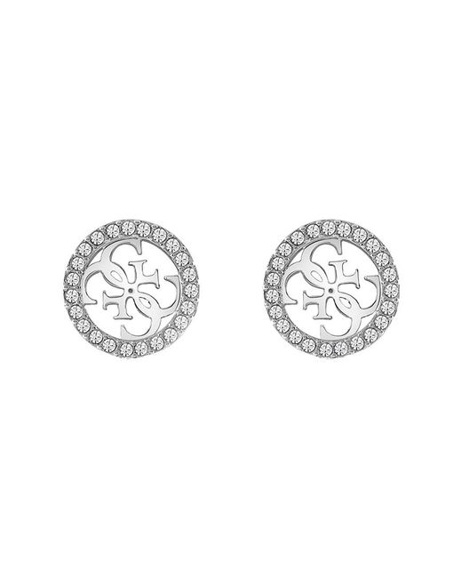 Guess Metallic Ube02161Rh Ladies Studs Party Earrings