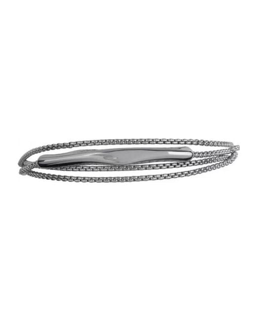 Breil White Tj2763 Ladies Cluster Necklace