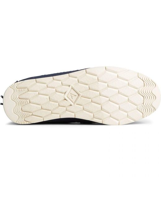 Sperry Top-Sider Blue Moc-Sider Slip On Ladies Shoes Leather